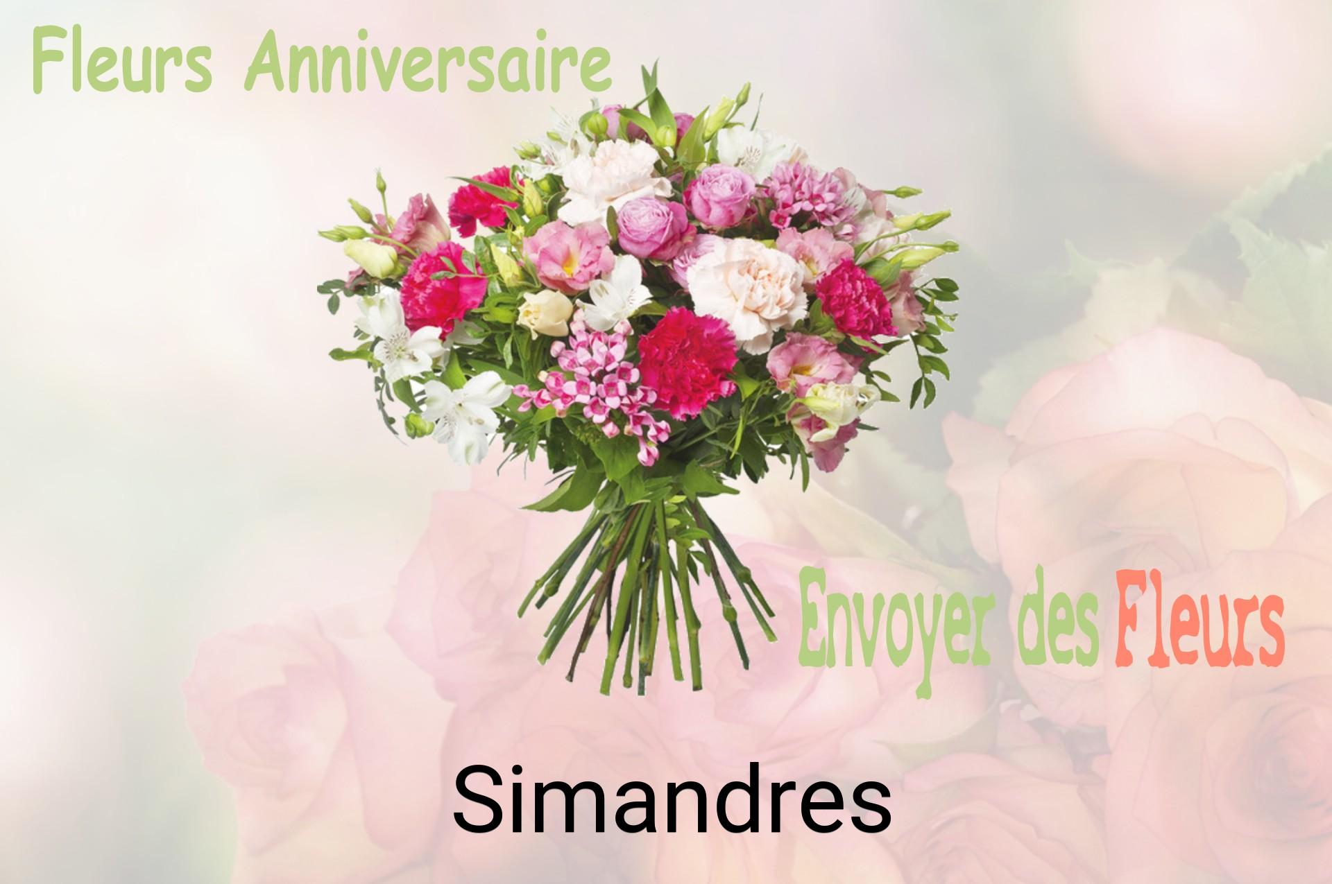 Bouquet de fleurs d’anniversaire livré à Simandres